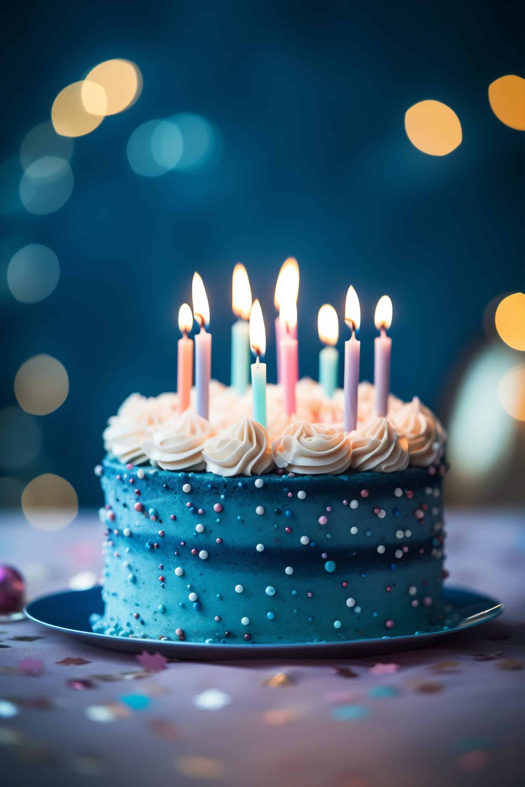 Jubile Events 42 delicious birthday cake with candles scaled 1