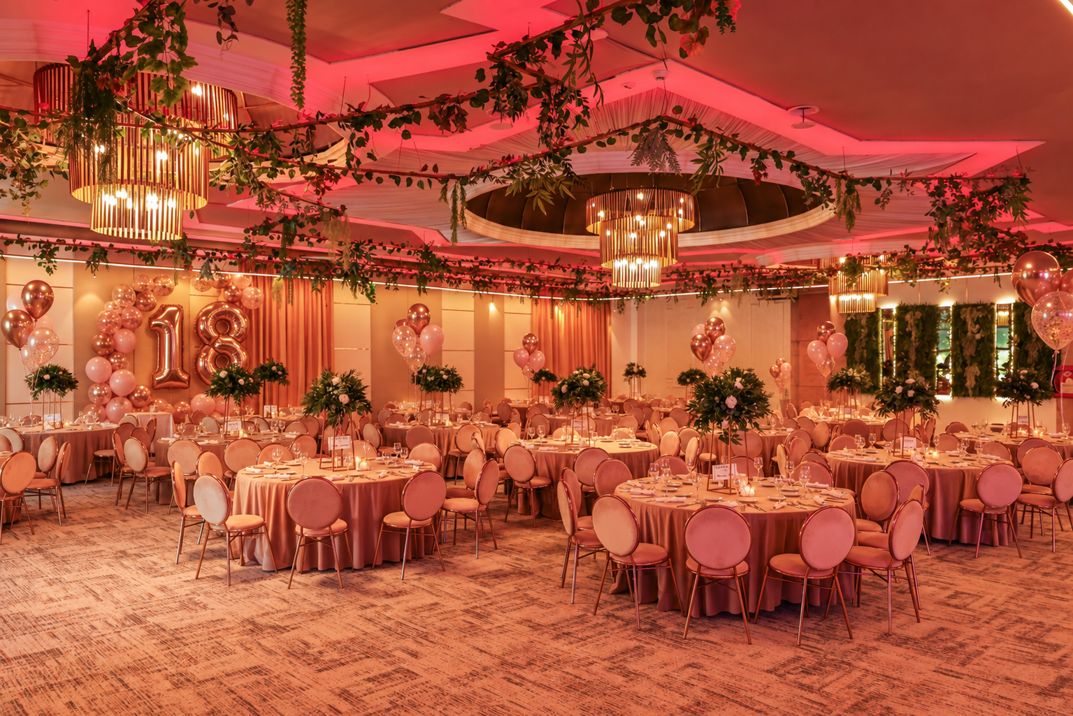 Sala eleganta pentru aniversarea de 18 ani